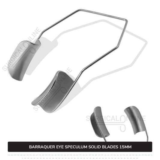 Barraquer Eye Speculum Large With Two Solid Blades 15mm Ophthalmic Surgical Instruments