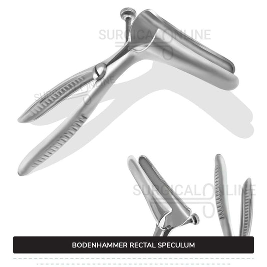 Bodenhammer Rectal Speculum 6″ (15.2 cm) Long, With Set Screw, Blades 3 1/2″ (8.9 cm) Long x 3/4″ (1.9 cm) Wide