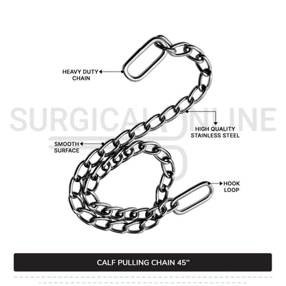 Calf Puller Chain 45" Stainless Steel Cattle Birth Delivery Surgical Veterinary Instruments