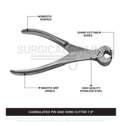 Cannulated Pin and Wire Cutter 7.5''