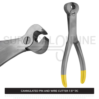 Cannulated Pin and Wire Cutter 7.5'' T/C