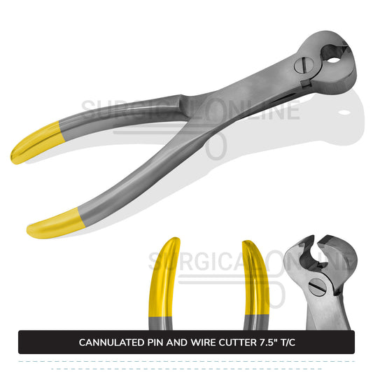 Cannulated Pin and Wire Cutter 7.5'' T/C
