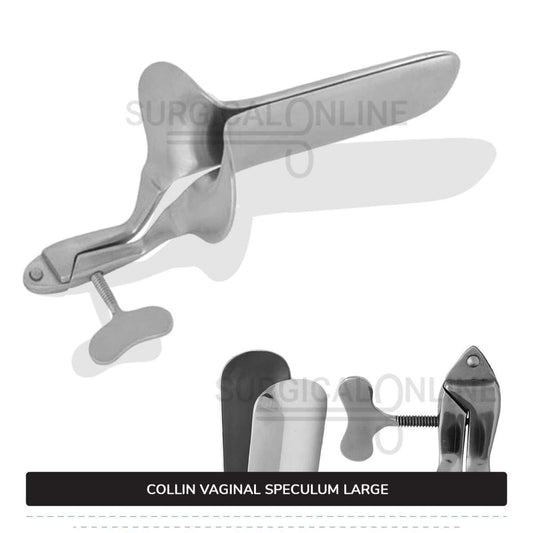 Collin Vaginal Speculum, Large Size 1 5/8" (4.1 cm) X 4 1/2" (11.4 cm)