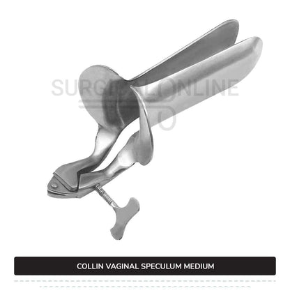 Collin Vaginal Speculum, Medium Size 1 3/8" (3.5 cm) X 4" (10.0 cm)