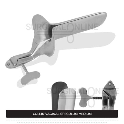 Collin Vaginal Speculum, Medium Size 1 3/8" (3.5 cm) X 4" (10.0 cm)