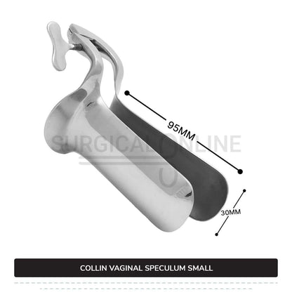 Collin Vaginal Speculum, Small Size 1 1/4" (3.0 cm) X 3 3/4" (9.5 cm)