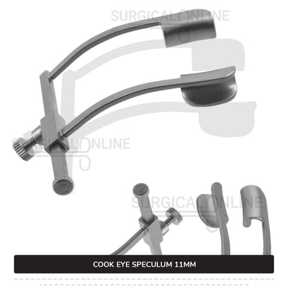 Cook Eye Speculum Child 1 7/8″ (4.7cm) With Solid Blades 11mm x 3mm Spread 27mm Ophthalmic Instruments