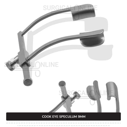 Cook Eye Speculum Infant 1 7/8" (4.7cm) With Solid Blades 9mm x 3mm Spread 25mm Ophthalmic Instruments