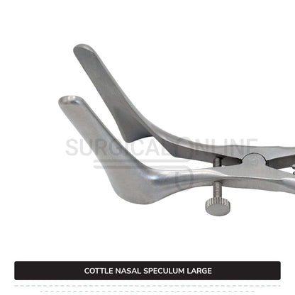 Cottle Septum Speculum Large 6″ (15.2 cm), With Set Screw, Narrow 75mm Long Blades