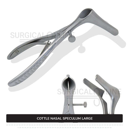 Cottle Septum Speculum Large 6″ (15.2 cm), With Set Screw, Narrow 75mm Long Blades