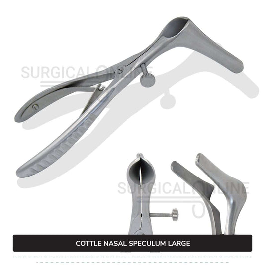 Cottle Septum Speculum Large 6″ (15.2 cm), With Set Screw, Narrow 75mm Long Blades