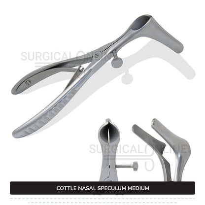 Cottle Septum Speculum Medium 6″ (15.2 cm), With Set Screw, Narrow 50mm Long Blades