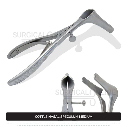 Cottle Septum Speculum Medium 6″ (15.2 cm), With Set Screw, Narrow 50mm Long Blades