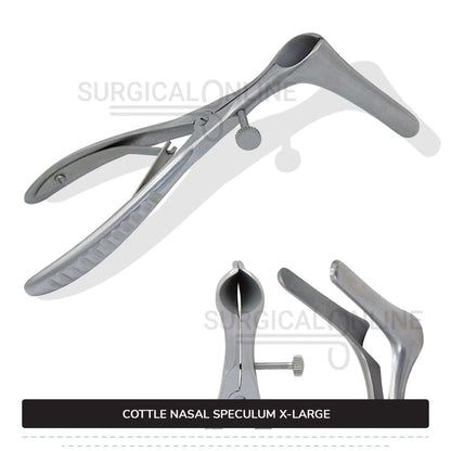 Cottle Septum Speculum X-Large 6″ (15.2 cm), With Set Screw, Narrow 90mm Long Blades