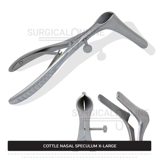 Cottle Septum Speculum X-Large 6″ (15.2 cm), With Set Screw, Narrow 90mm Long Blades