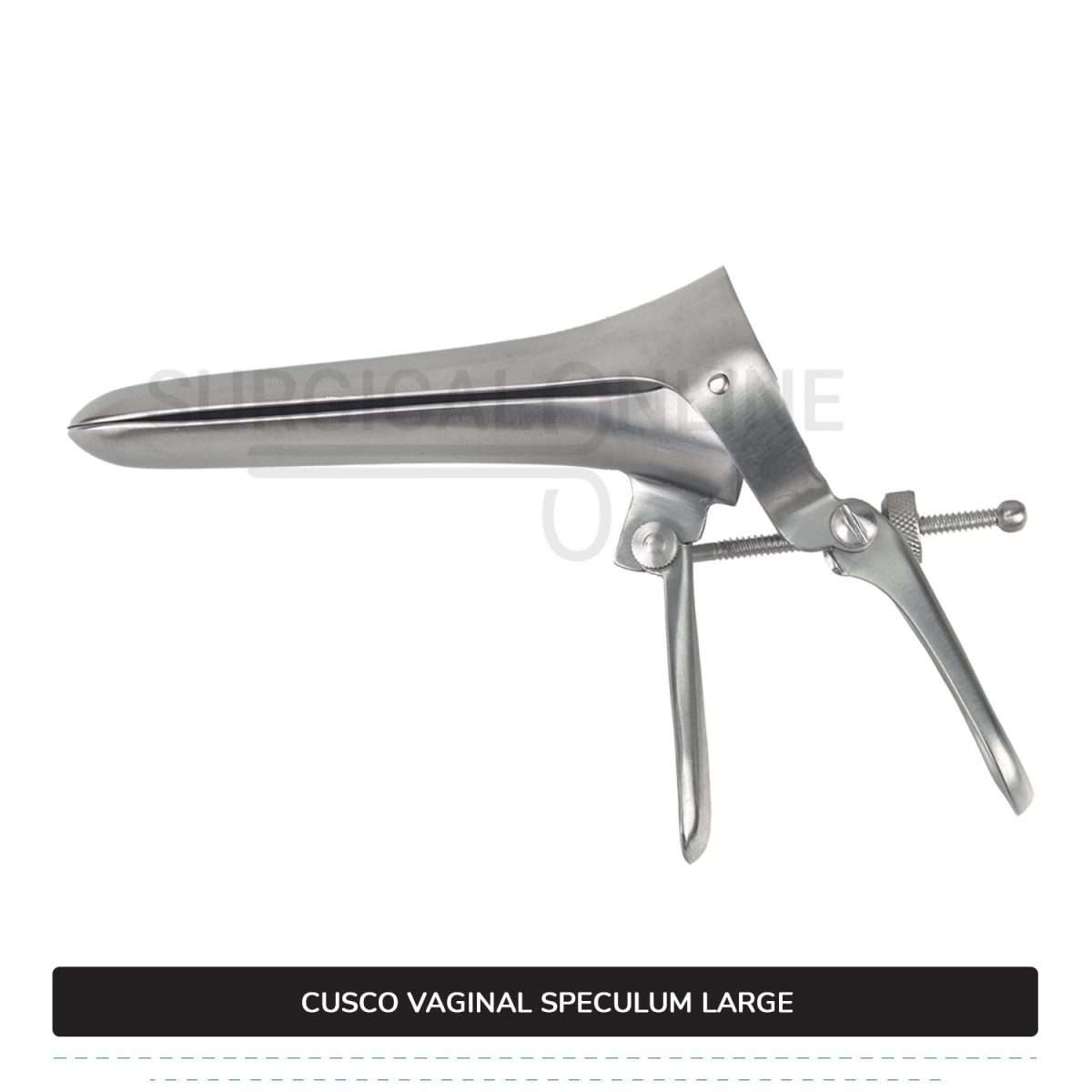 Cusco Vaginal Speculum Large, With Side Screw, 1 3/8" (3.5 cm) X 4 1/2" (11.4 cm)