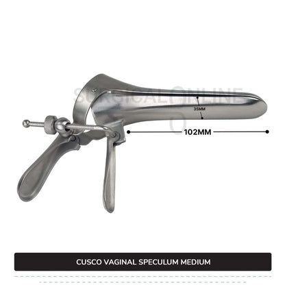 Cusco Vaginal Speculum Medium, With Side Screw, 1 3/8" (3.5 cm) X 4" (10.2 cm)
