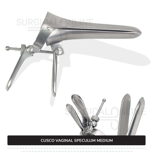 Cusco Vaginal Speculum Medium, With Side Screw, 1 3/8" (3.5 cm) X 4" (10.2 cm)