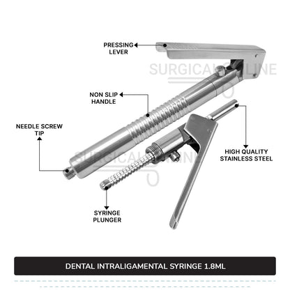 Dental Intraligamental Syringe 1.8ml