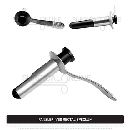 Fansler-Ives Rectal Speculum 2 3/4 x 1 1/8" Hollow Tube With Obturator, 3 1/4" Handle