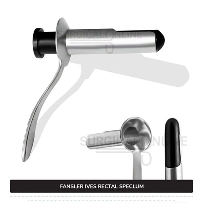 Fansler-Ives Rectal Speculum 2 3/4 x 1 1/8" Hollow Tube With Obturator, 3 1/4" Handle