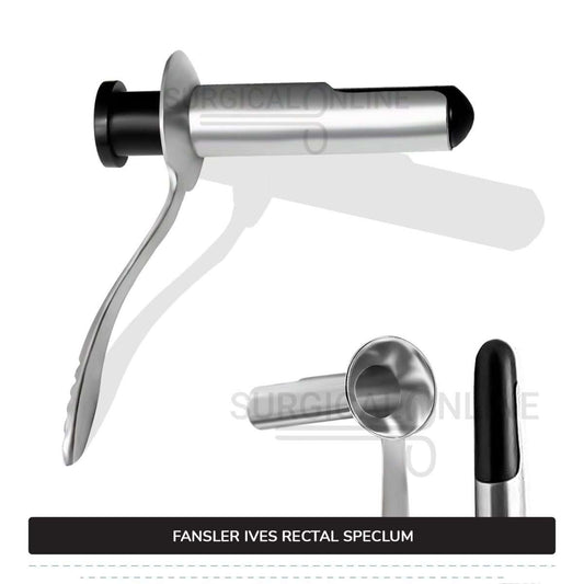 Fansler-Ives Rectal Speculum 2 3/4 x 1 1/8" Hollow Tube With Obturator, 3 1/4" Handle