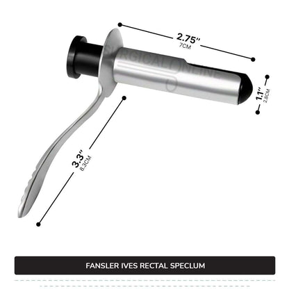 Fansler-Ives Rectal Speculum 2 3/4 x 1 1/8" Hollow Tube With Obturator, 3 1/4" Handle