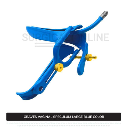 Grave Vaginal Speculum Large LLETZ LEEP Blue Teflon Cover