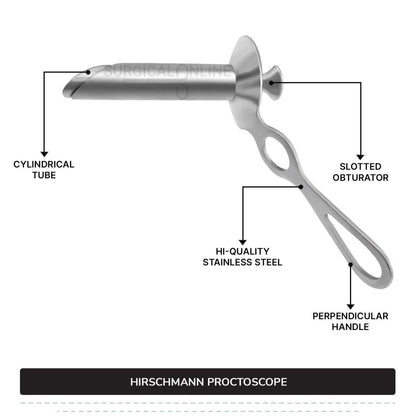 Hirschman Proctoscope, 5" (12.7 cm) Long X 9/10" (2.4 cm), Outer Diameter