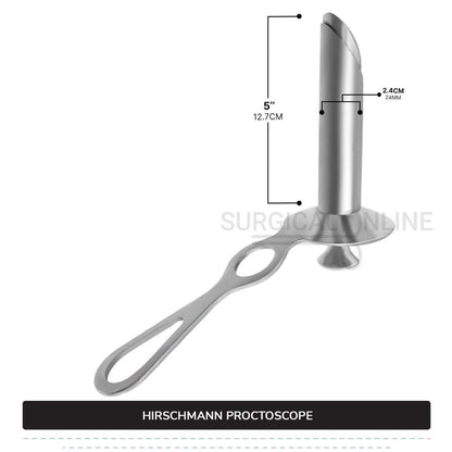 Hirschman Proctoscope, 5" (12.7 cm) Long X 9/10" (2.4 cm), Outer Diameter