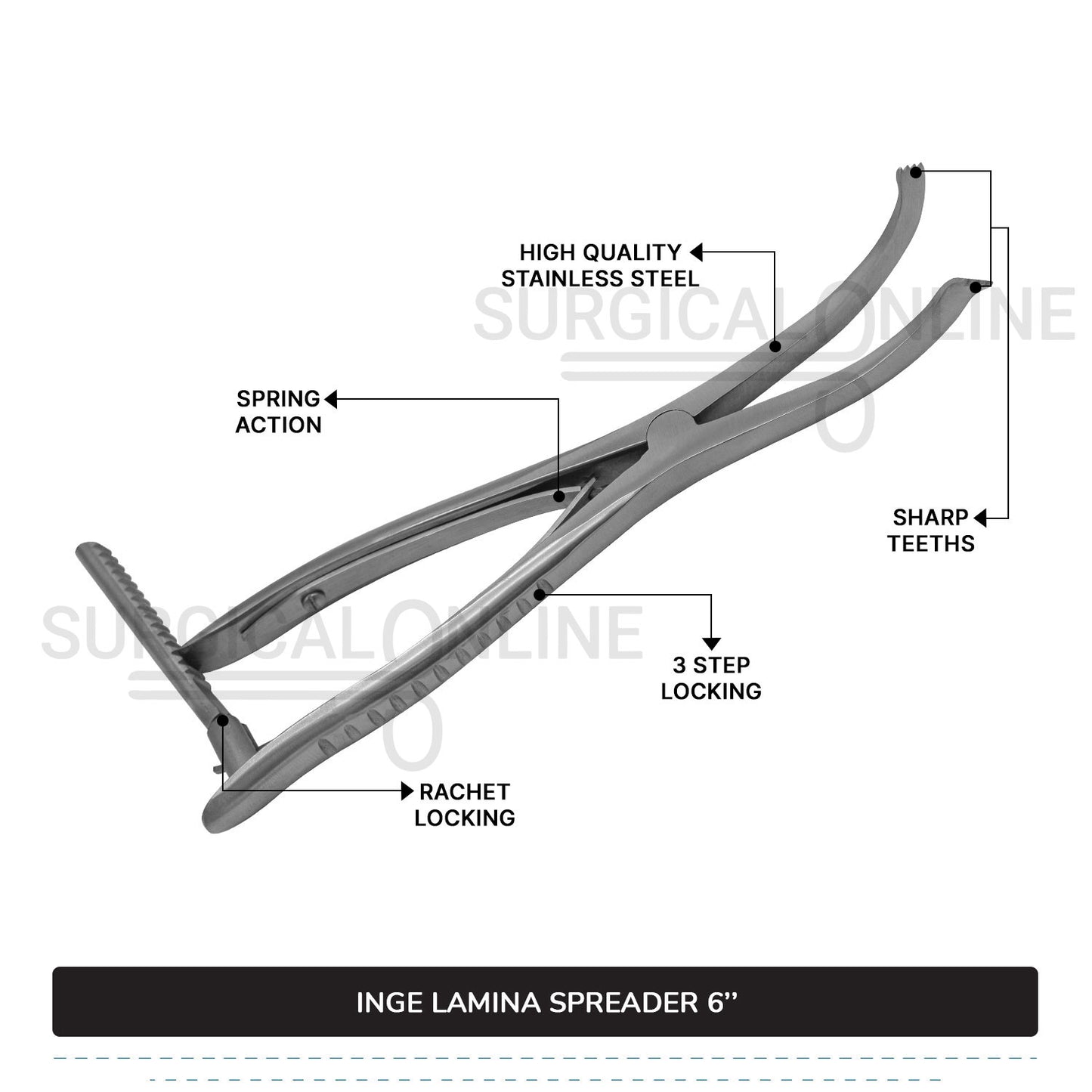 Inge Lamina Spreader 6"
