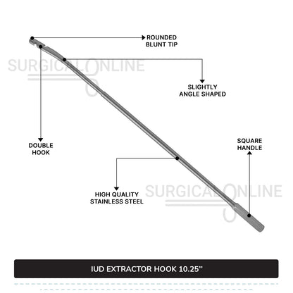 IUD Extractor Hook 10.25"