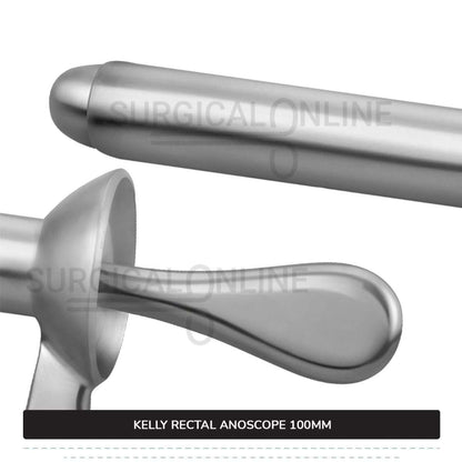 Kelly Anal Anoscope, 4" (10 cm) Long X 7/8" (2.2 cm), Outer Diameter With Obturator Rectal Speculum