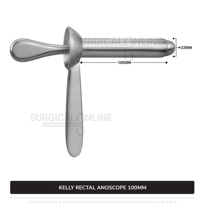 Kelly Anal Anoscope, 4" (10 cm) Long X 7/8" (2.2 cm), Outer Diameter With Obturator Rectal Speculum