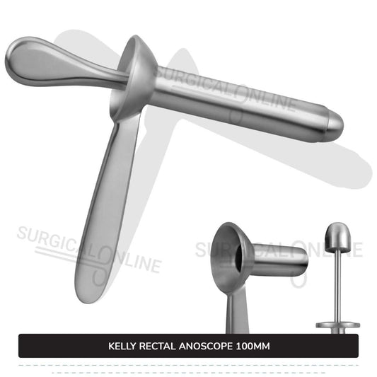 Kelly Anal Anoscope, 4" (10 cm) Long X 7/8" (2.2 cm), Outer Diameter With Obturator Rectal Speculum