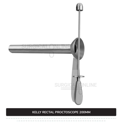 Kelly Anal Proctoscope, 8" (20 cm) Long X 7/8" (2.2 cm), Outer Diameter With Obturator Rectal Speculum