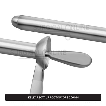 Kelly Anal Proctoscope, 8" (20 cm) Long X 7/8" (2.2 cm), Outer Diameter With Obturator Rectal Speculum