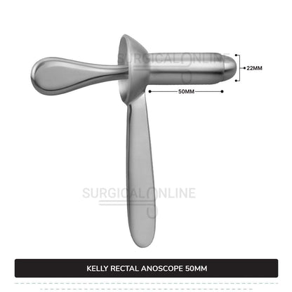 Kelly Rectal Anoscope, 2" (5.0 cm) Long X 7/8" (2.2 cm), Outer Diameter With Obturator Anal Speculum