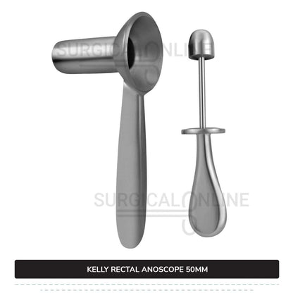 Kelly Rectal Anoscope, 2" (5.0 cm) Long X 7/8" (2.2 cm), Outer Diameter With Obturator Anal Speculum