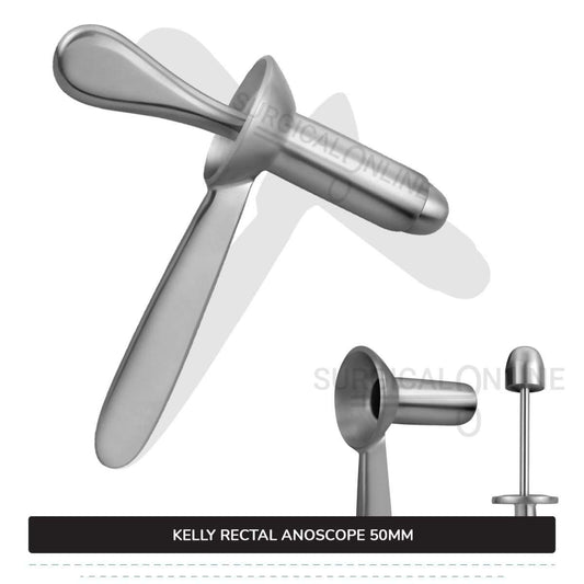 Kelly Rectal Anoscope, 2" (5.0 cm) Long X 7/8" (2.2 cm), Outer Diameter With Obturator Anal Speculum