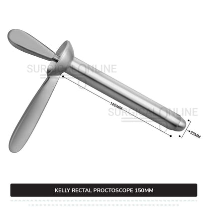 Kelly Rectal Proctoscope, 5.5" (14.0 cm) Long X 7/8" (2.2 cm), Outer Diameter With Obturator Anal Speculum