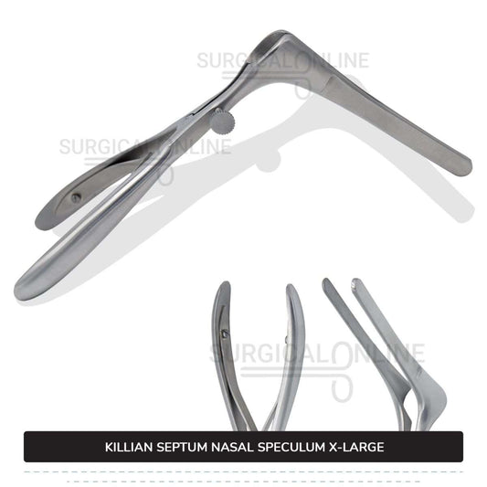 Killian Nasal Speculum X-Large 6" (15.2 cm), With Set Screw, 3.50" (8.9 cm) Long Blades