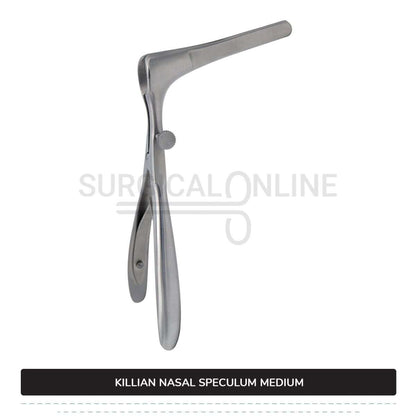 Killian Nasal Speculum Medium 6" (15.2 cm), With Set Screw, 2.50" (6.4 cm) Long Blades