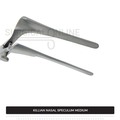 Killian Nasal Speculum Medium 6" (15.2 cm), With Set Screw, 2.50" (6.4 cm) Long Blades
