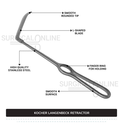 Kocher Langenbeck Retractor 8.5"