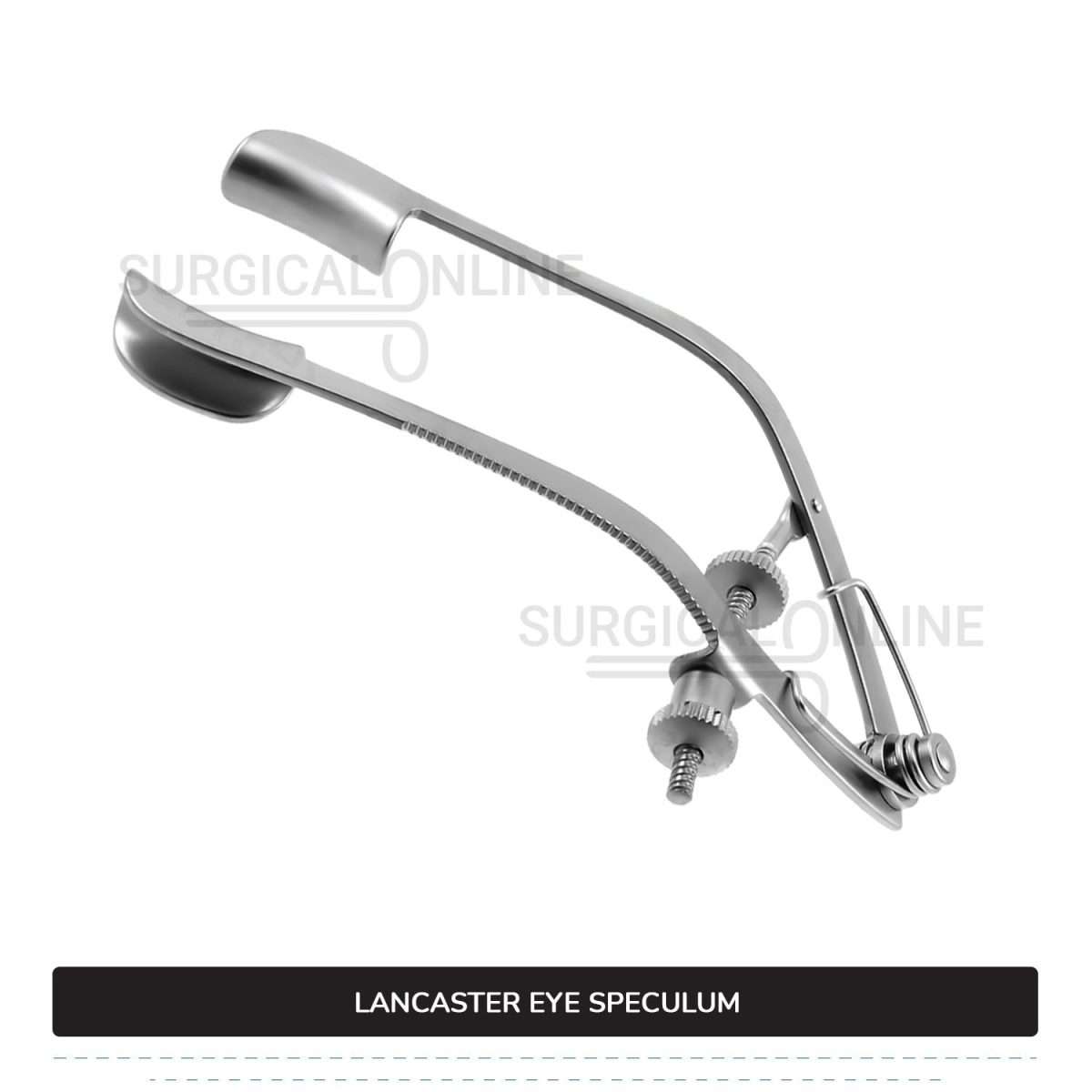 Lancaster Eye Speculum 3 1/4" (8.3cm), Solid Blades 15 x 5 mm Non-Magnetic Ophthalmic Surgical Instruments