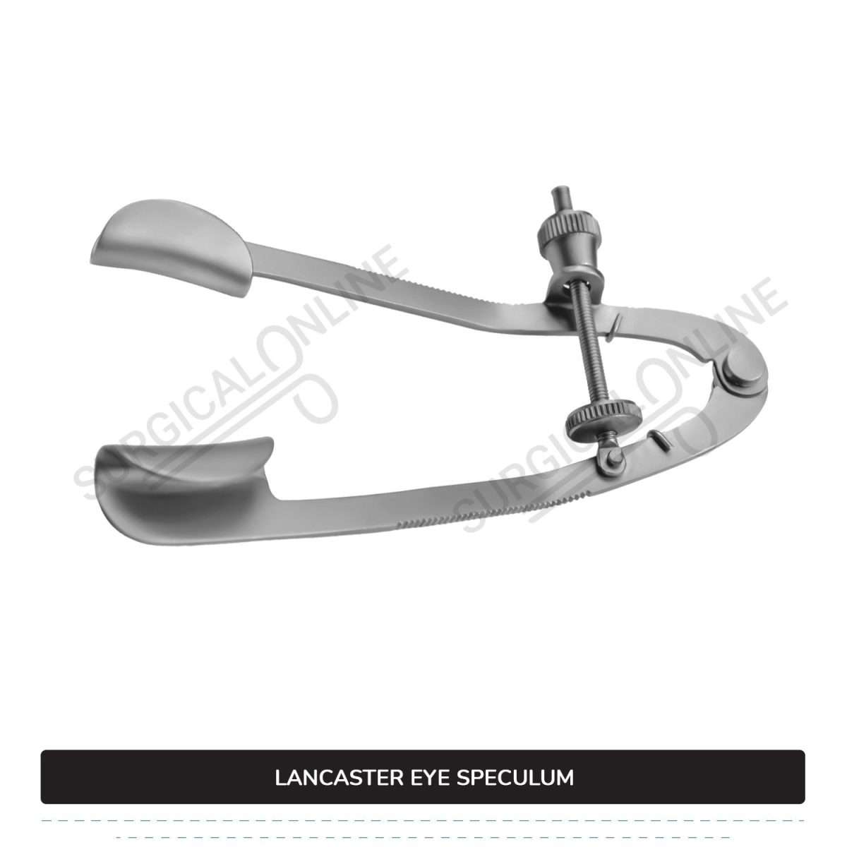 Lancaster Eye Speculum 3 1/4" (8.3cm), Solid Blades 15 x 5 mm Non-Magnetic Ophthalmic Surgical Instruments