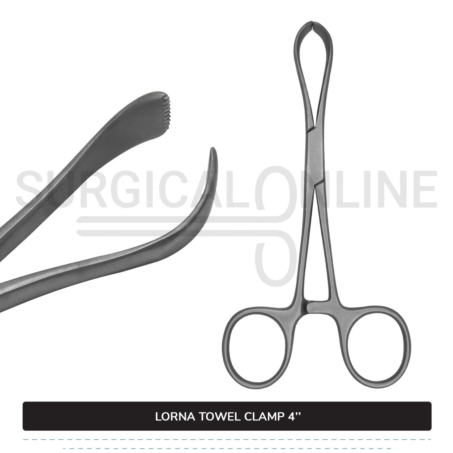 Lorna Towel Clamp 4"