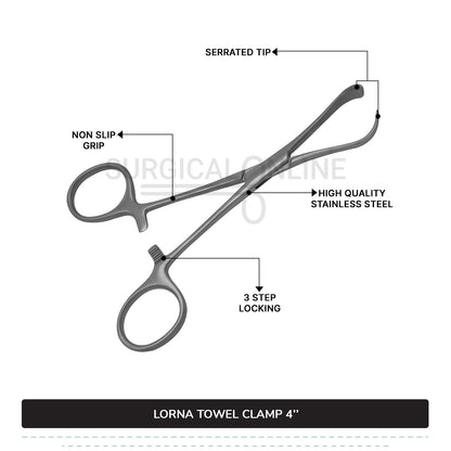 Lorna Towel Clamp 4"