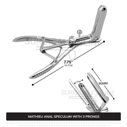 Mathieu Anal Rectal Speculum 3-Prong OB/GYN Instruments